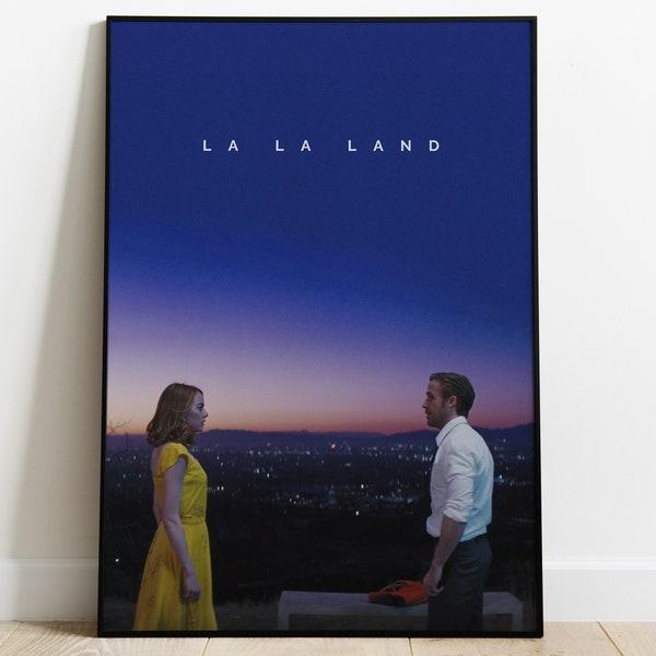 La La Land Movie Poster Descarga digital, Impresión de película minimalista, Arte de pared de película, Arte de pared imprimible, Impresión de película, Idea de regalo