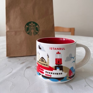 Starbucks - Colección You Are Here - Adorno de Estambul / Turquía (14 oz)