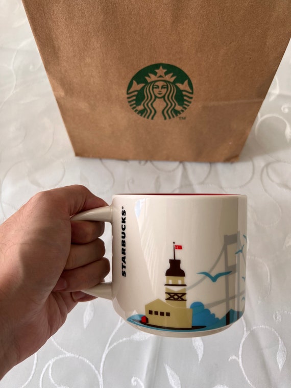 Japan set of 5 Starbucks mini Mug Cup 2oz ORNAMENT You Are Here Collection  NEW