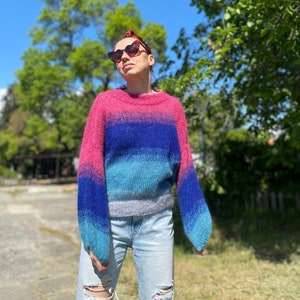 Fluffy pullover shop