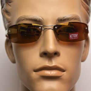 VINTAGE 2000s sunglasses Action AC2008 6118 130 Brown