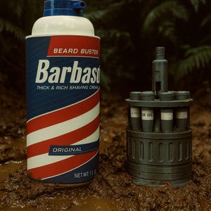 Jurassic park barbasol can - Etsy 日本