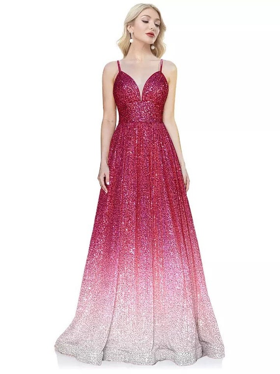 sparkly bridesmaid dresses uk Halter Neck Shimmery Evening Dress with Flowing Pleats main image 1