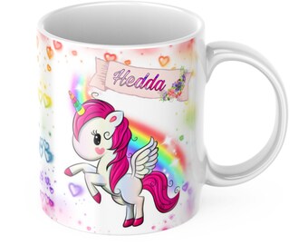 Einhorntasse Einhorn Kindertasse Mädchen-Tasse Girl Tasse Mädchengeschenk Kinder Geschenk Valentinstag