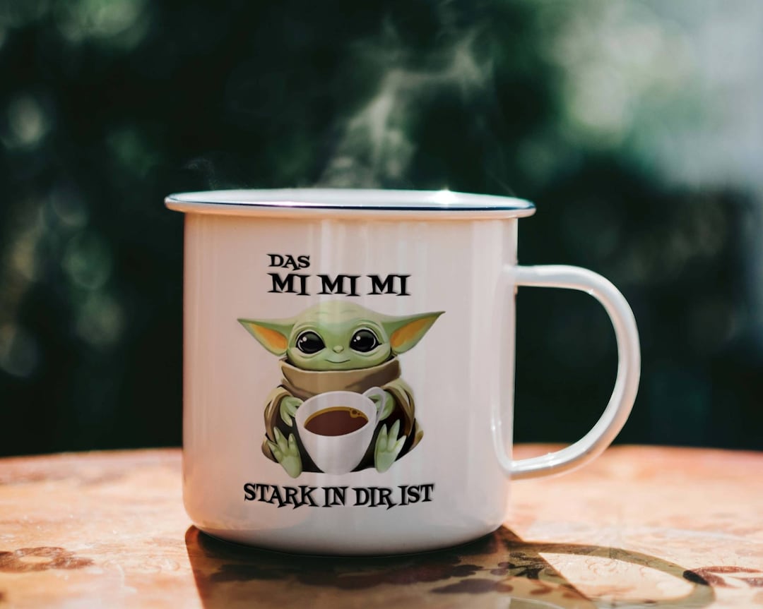 Das Mimimi Stark In Dir Ist Tasse Das MIMIMI stark in dir ist Emaille-Tasse Sprüche Tasse Kindergeschenk