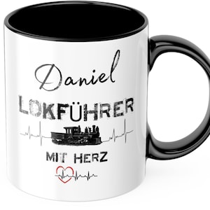 Engine driver Engine driver mug railway railway workers personalize with desired name railway Deutsche Bahn mug FDL Bahn AG job mug