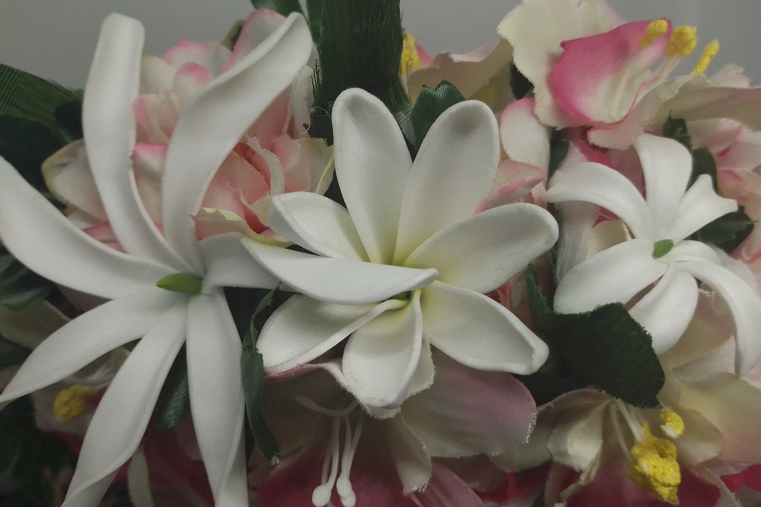 Couronne De Tête Fleurs Tahiti Avec Boutons De Fleurs Etsy