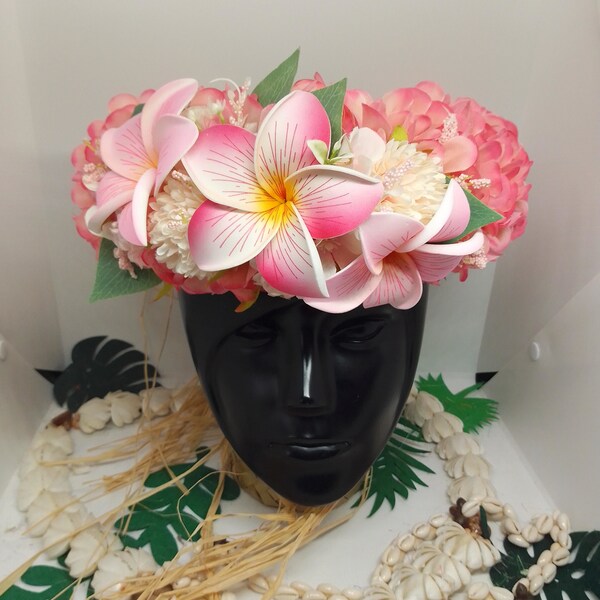 Couronne de tête fleur tahiti Etsy France
