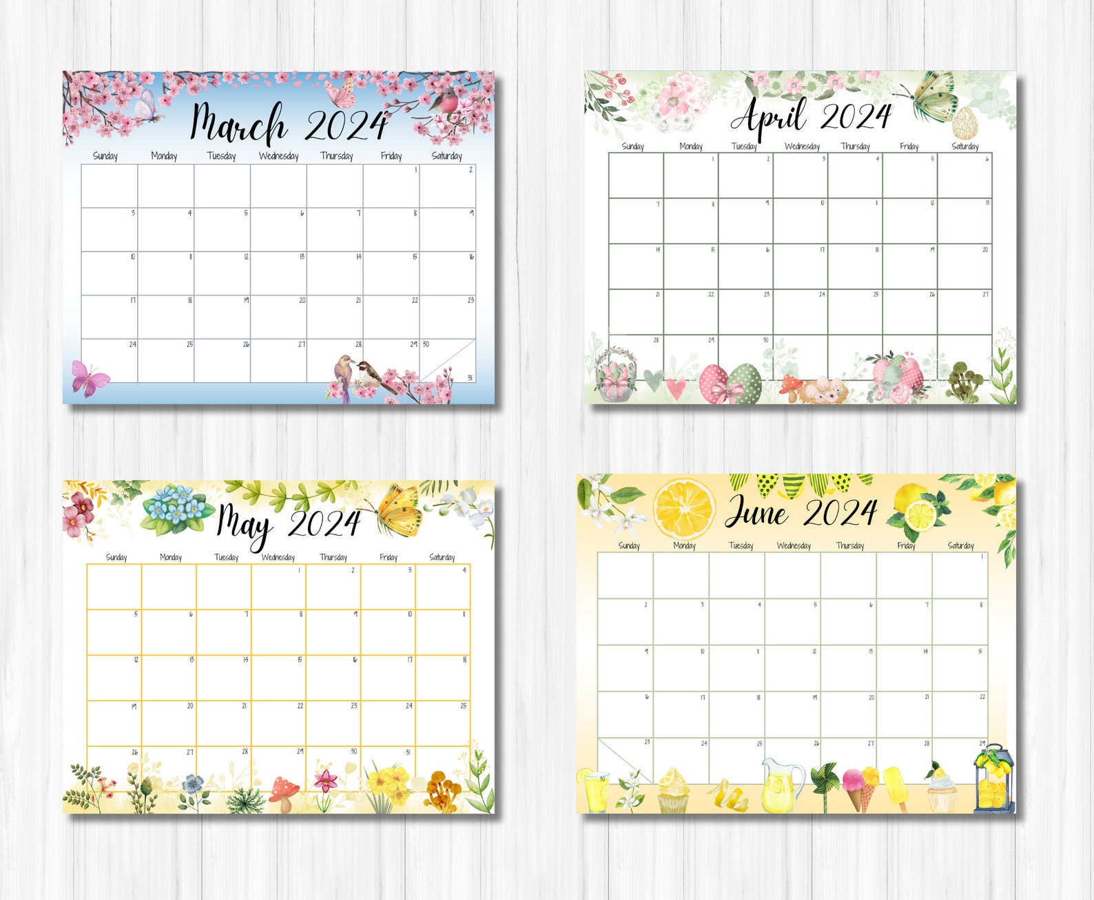 EDITABLE Academic Calendar, Printable Fillable Planner, Homeschool