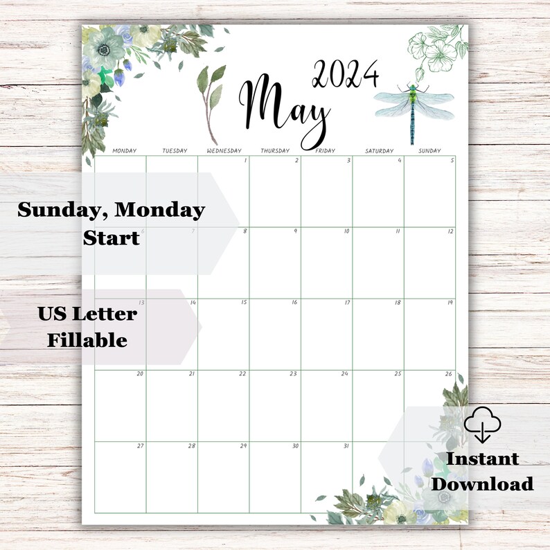 Editable 2024 May Planner May Schedule Printable May Calendar 2024 Editable 2024 May Planner May Schedule Printable May Calendar 2024