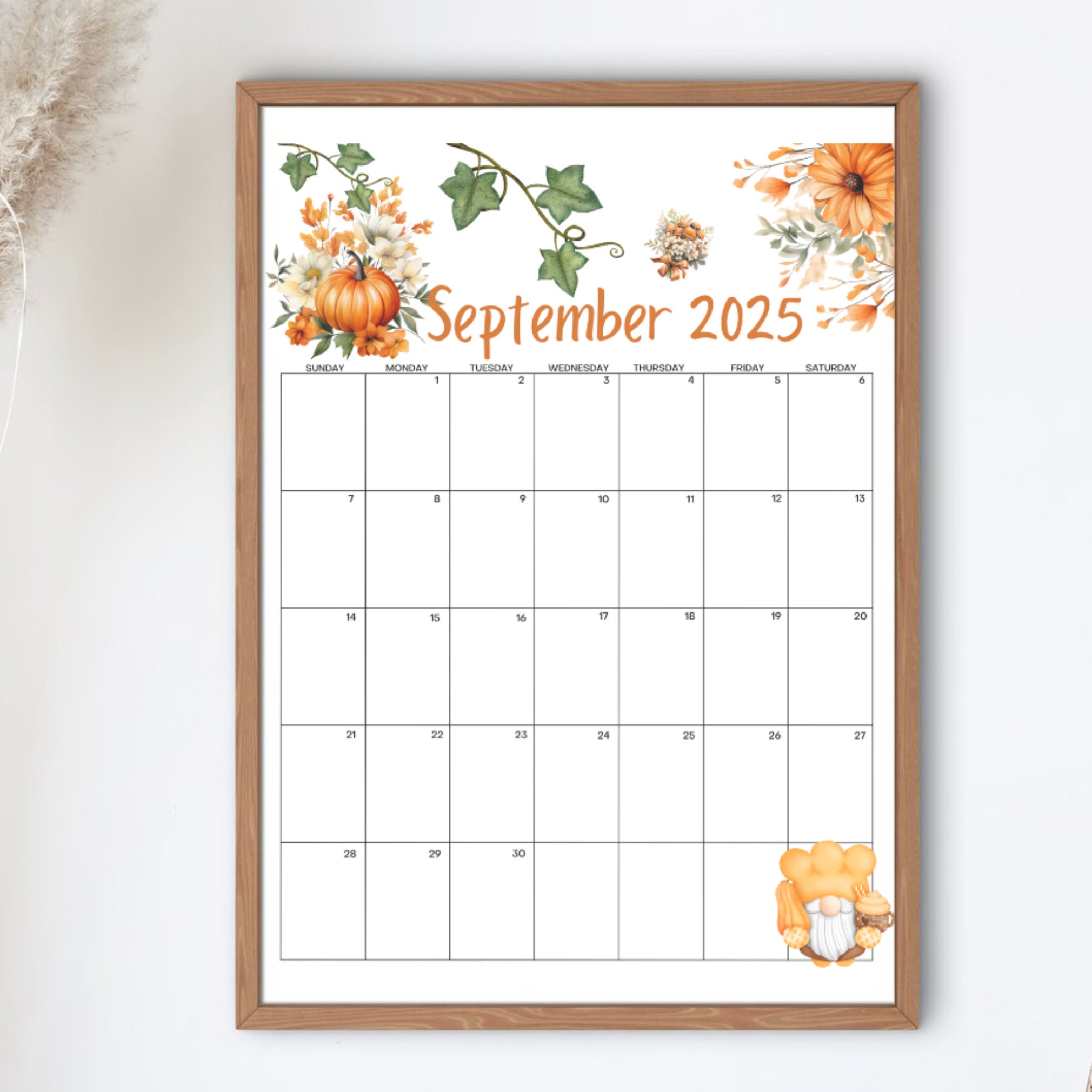 EDITABLE Monthly Calendar 2025, Printable Monthly Planner, 2025 Planner ...