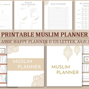 Afdrukbare Moslim Planner, Daily Salah Planner, Dua Journal, Quran Tracker, Ramadan Planner, Prayer Tracker, Gebedskaart voor kinderen en volwassenen