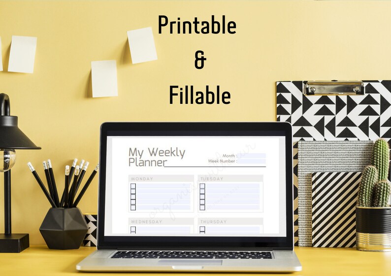 Minimalist Personal Planner Printable Life Organizer Hourly Etsy