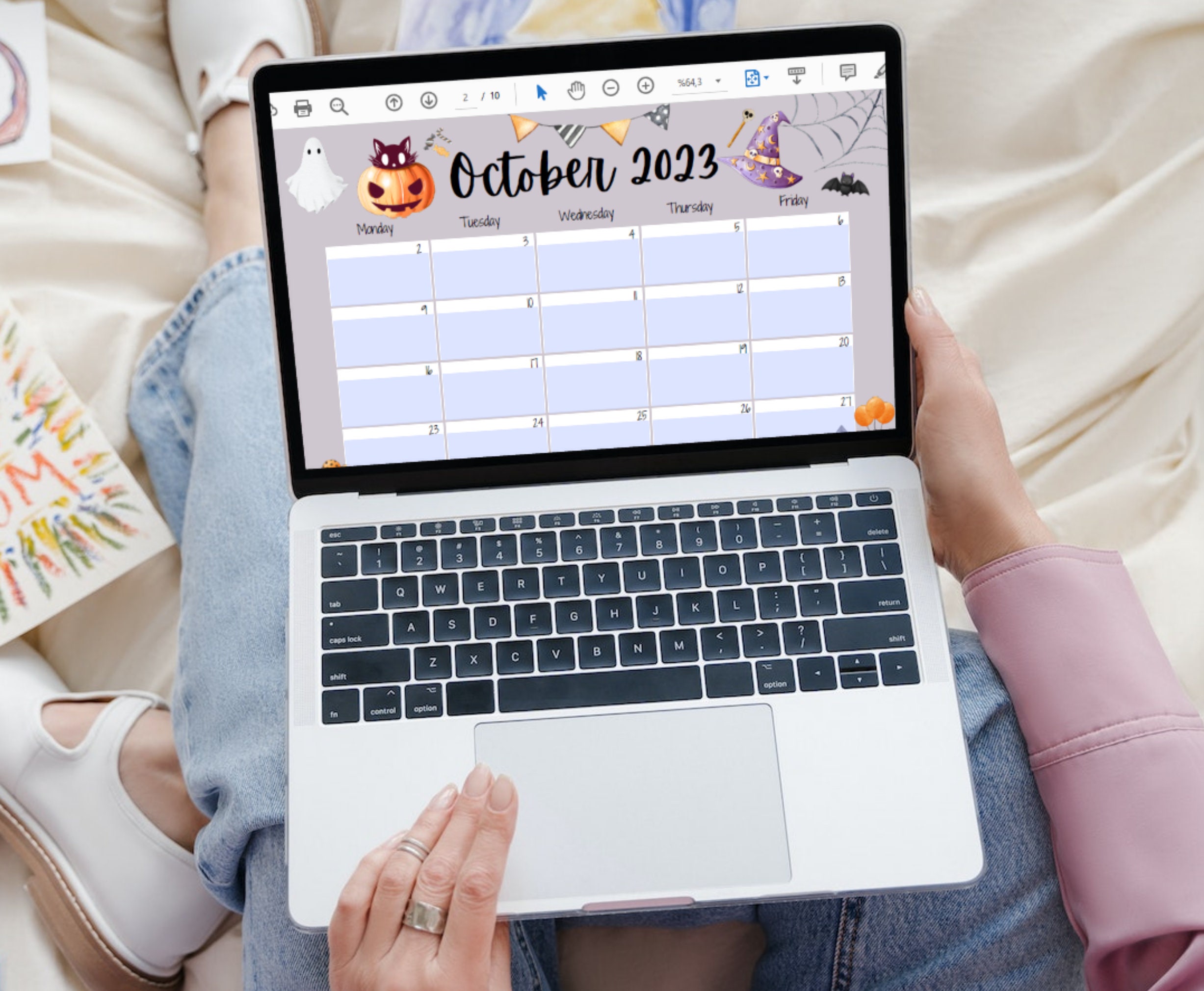 School Year Calendar Editable 20232024 Calendar Back to Etsy