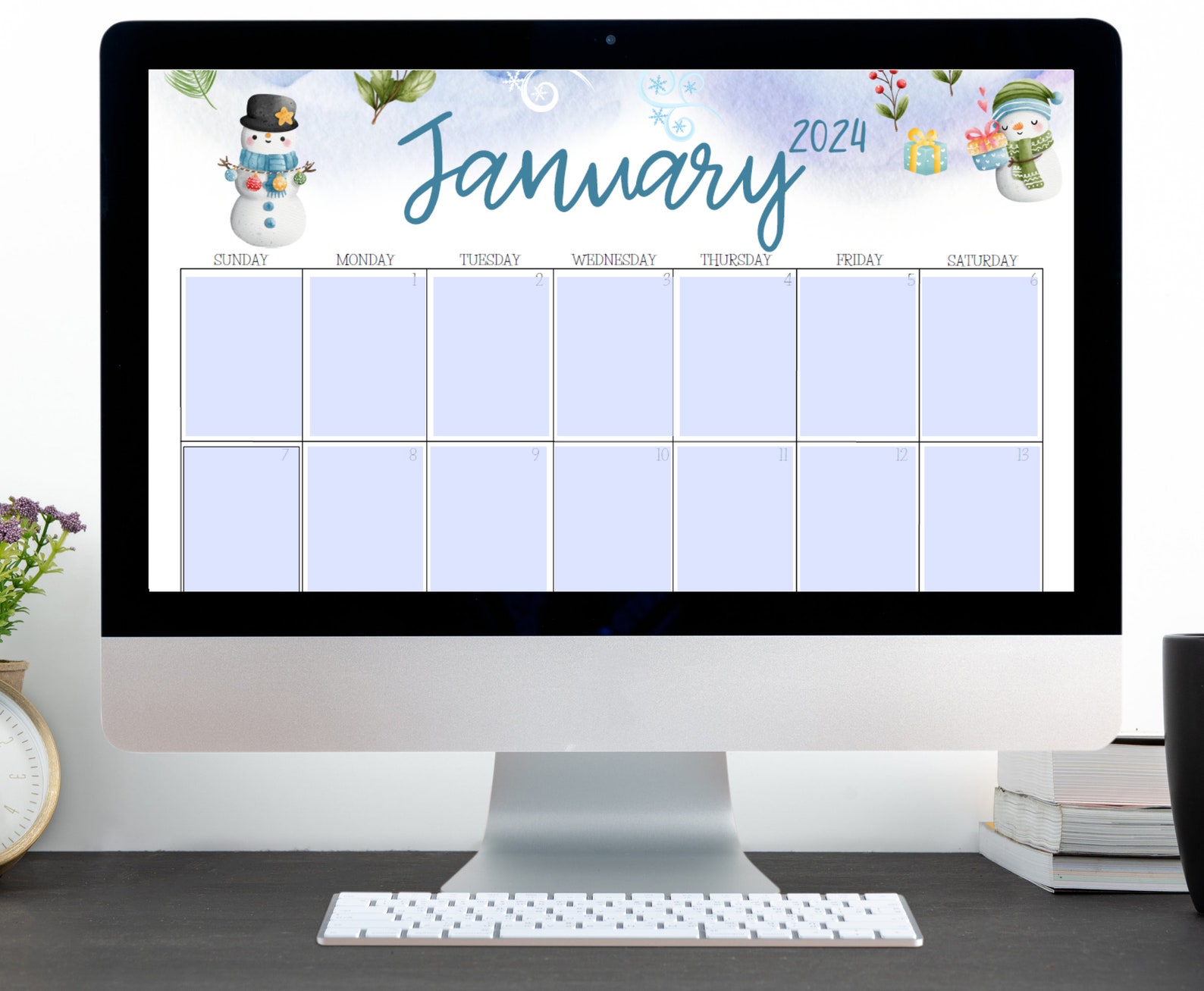 EDITABLE Academic Calendar Printable Fillable Planner Etsy