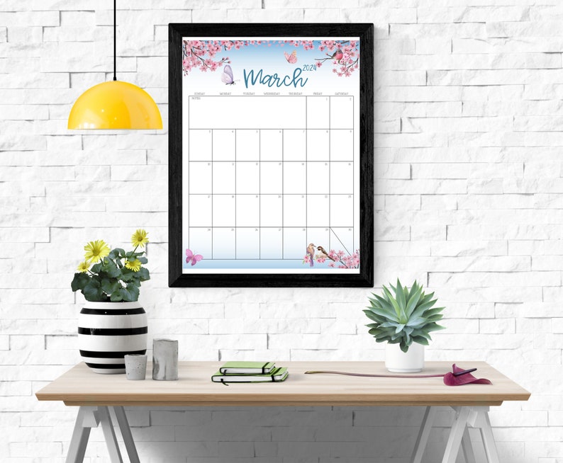 EDITABLE Academic Calendar Printable Fillable Planner - Etsy