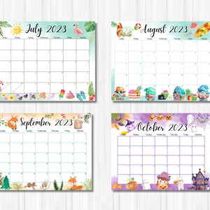 EDITABLE Academic Calendar, Printable Fillable Planner, Homeschool ...