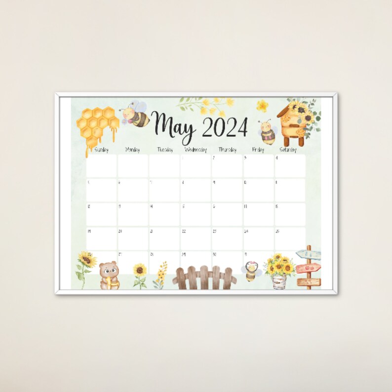 EDITABLE May 2025 Calendar, Kids Calendar School, Homeschool Planner