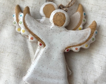 Handmade Ceramic Angel Ornament