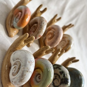 Ceramic Snails - Ring Holders, Plant Accessories, Knickknacks