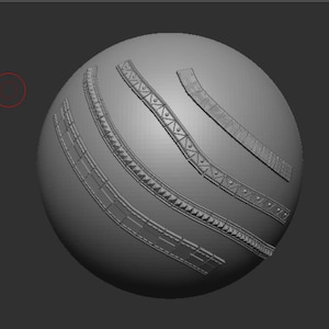 Belts brush for Zbrush