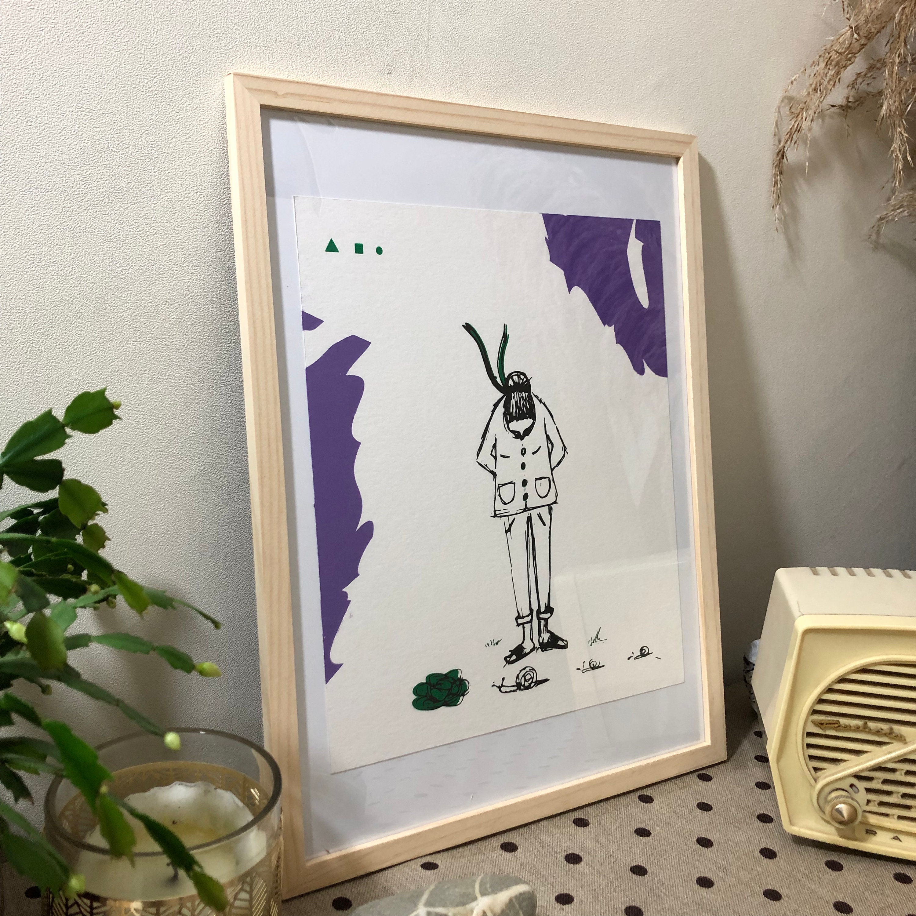 Sérigraphie Le Temps Qui Passe