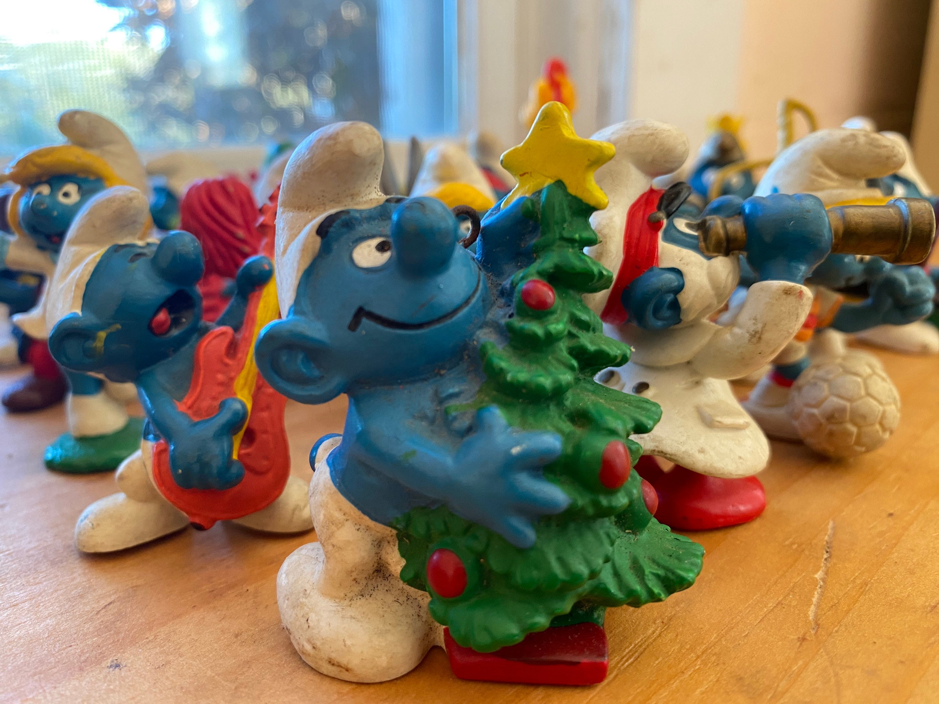 Vintage Set of 3 Original Smurfs by Peyo, Vintage Collectible, Vintage Toys,  Vintage Figures, Smurfs, Vintage Smurfs Vintage Rubber Figures 