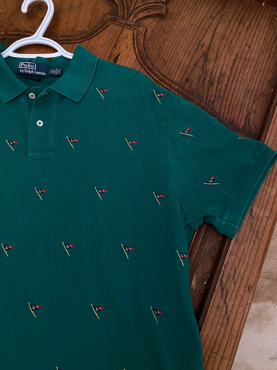 Van hen viering Openlijk Vintage POLO by Ralph Lauren XL Mens Polo Shirt Green With - Etsy