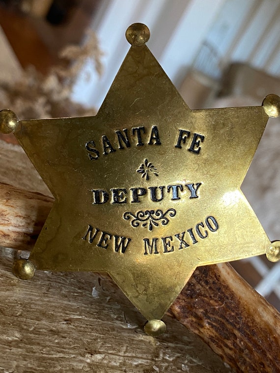 Kit 2 Emblemas Xerife Metal - Distintivo Cowboy Para Festas E Fantasias