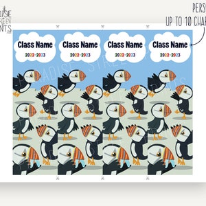 Marque-page personnalisé macareux de fin d'année, cadeau de remise des diplômes, cadeau de classe, marque-page pour enfant, cadeau étudiant, salle de classe
