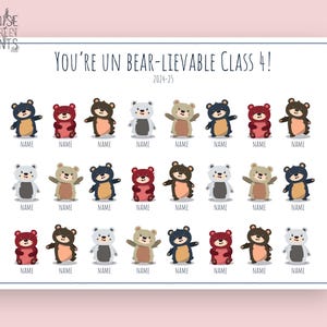 パーソナライズされたクマのプリント、学生への年末ギフト、先生への感謝のギフト、クラスのプレゼント、学生へのギフト、かわいい、デジタルプリント