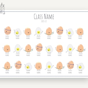 Personalisierte Eier Druck, Geschenk zum Jahresende für Studenten, Geschenk für die Wertschätzung des Lehrers, Klassengeschenk, Studentengeschenk, niedlich, Digitaldruck