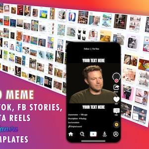 100 Meme Canva Templates for TikTok, Facebook Stories, Instagram Reels