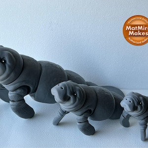 Manatee Flexi - 3D printed articulated figurine