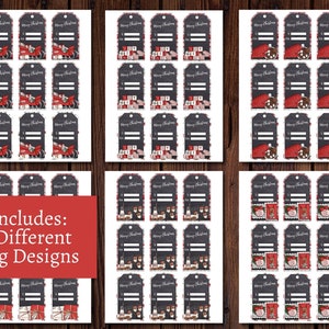 Printable Christmas Gift Tags Chalkboard Christmas Print at Home ...