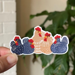 Chicken Squad - Die Cut - Vinyl - Weather Resistant - Chicken - Sticker - MATTE