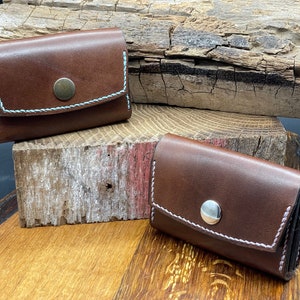 Elegantes Leder-Kartenetui | Handgenähtes Visitenkartenetui aus Vollrindleder