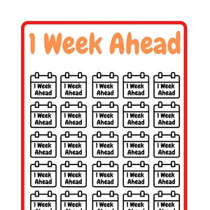 1 Week Ahead Savings Tracker