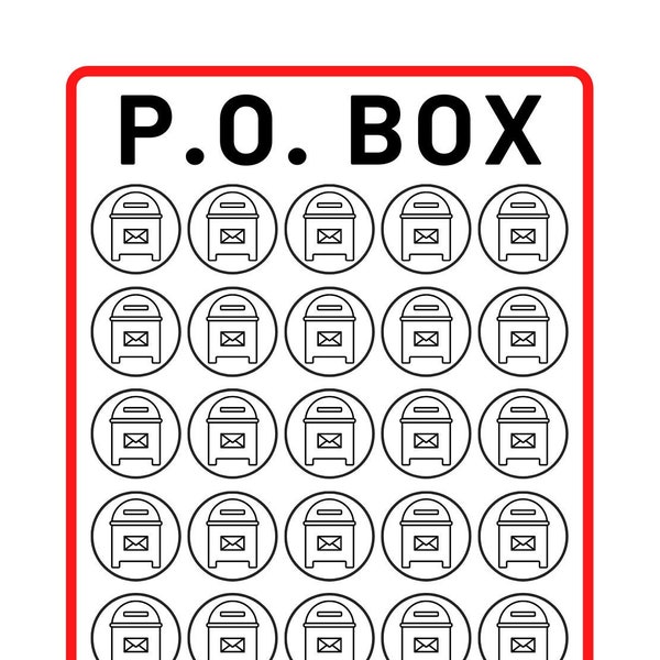 PO Box Savings Challenge or Tracker
