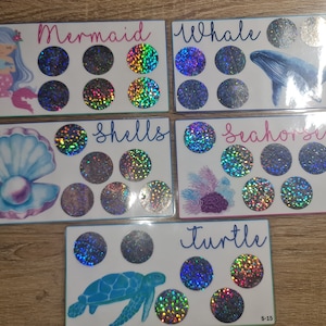 Under the Sea Scratch Off Pack 5PCS (réutilisable)