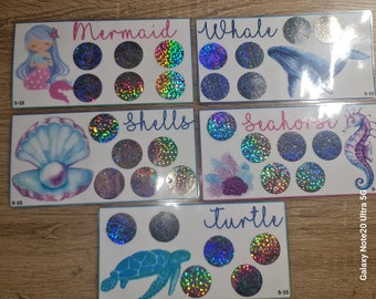 Under the Sea Scratch Off Pack 5PCS (reusable)