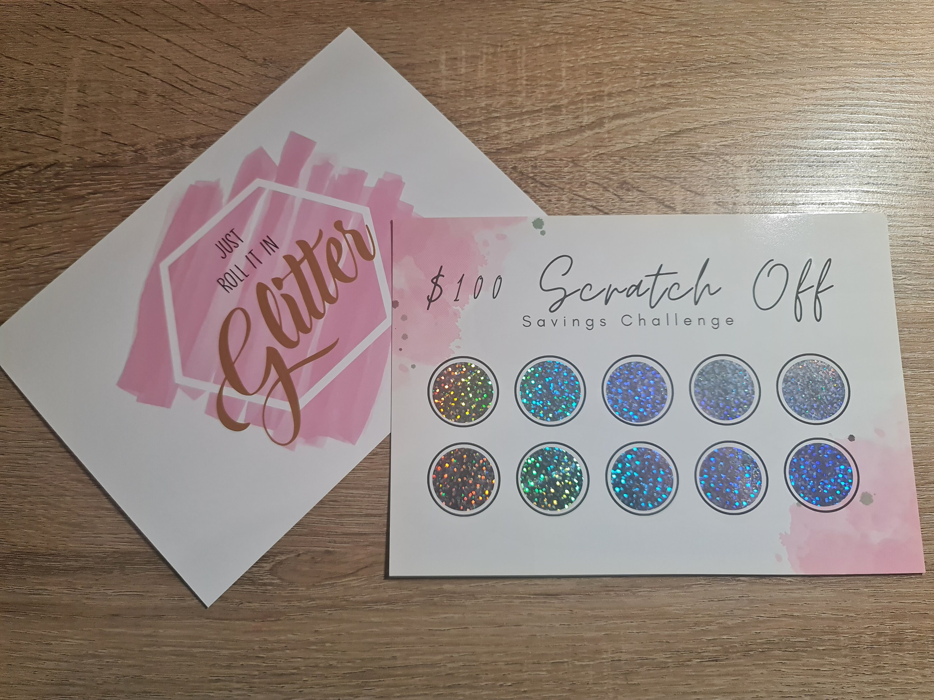 100 Dollar Scratch off Savings Challenge Etsy