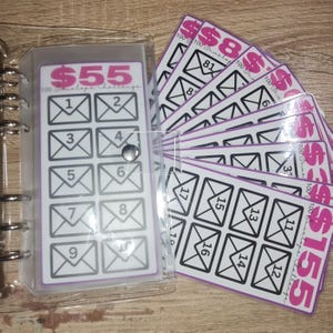 Sfida 100 buste / Risparmio 5050K / Sfida risparmio 10PC / Cash Stuffing / Sistema risparmio buste / Raccoglitore sfida risparmio