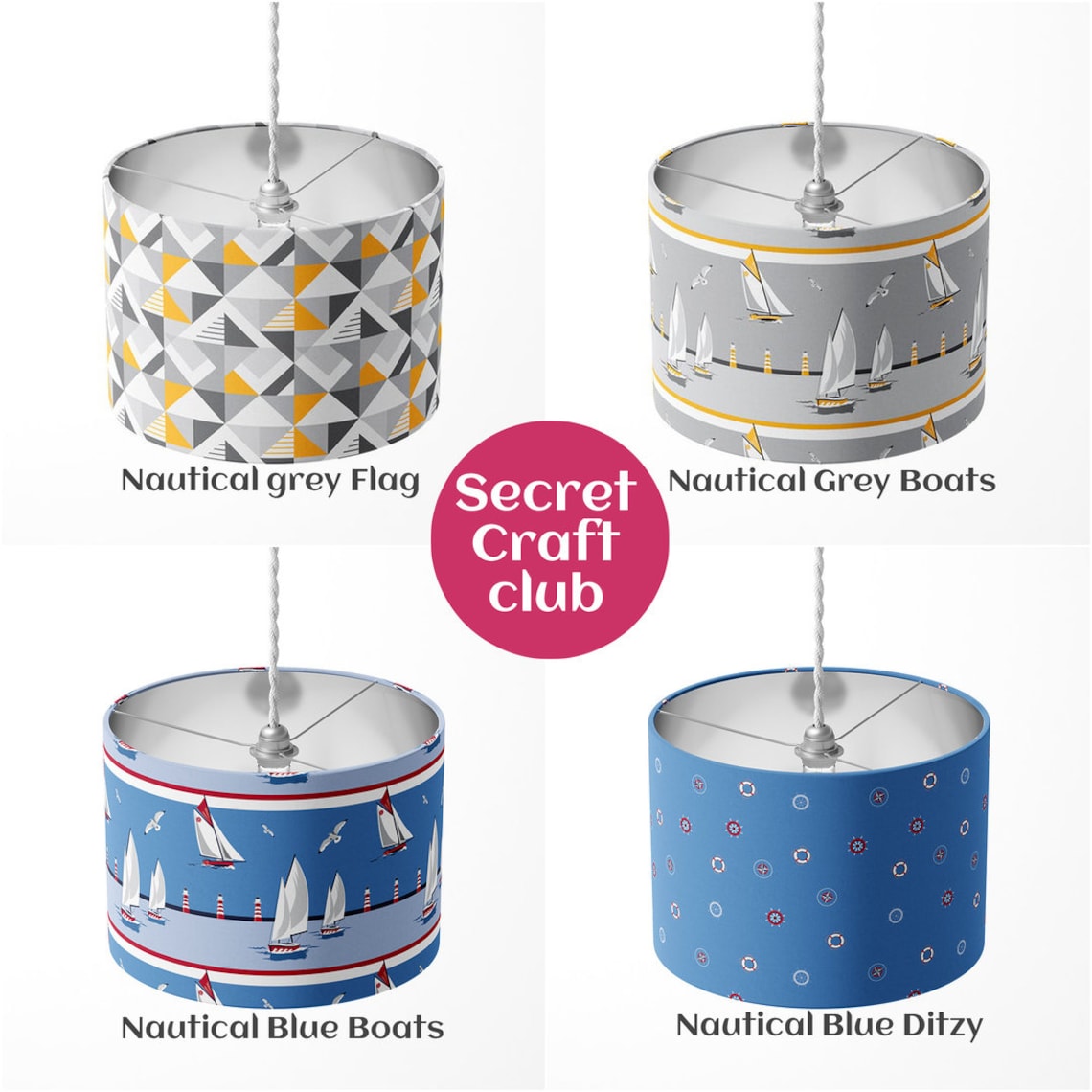 DIY Lampshade Craft Kit, Make Your Own Lamp Shade, 30cm Diameter for a Table Lampbase or Ceiling ...