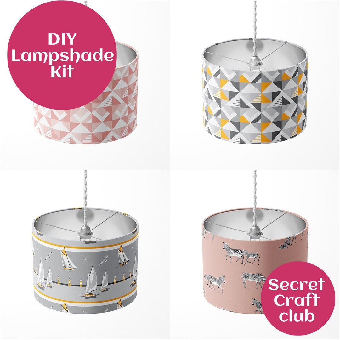 DIY Lampshade Craft Kit, Make Your Own Lamp Shade, 30cm Diameter for a ...