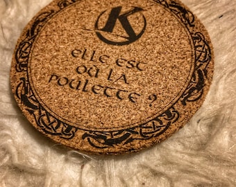 Coaster kaamelott "where the pullet"