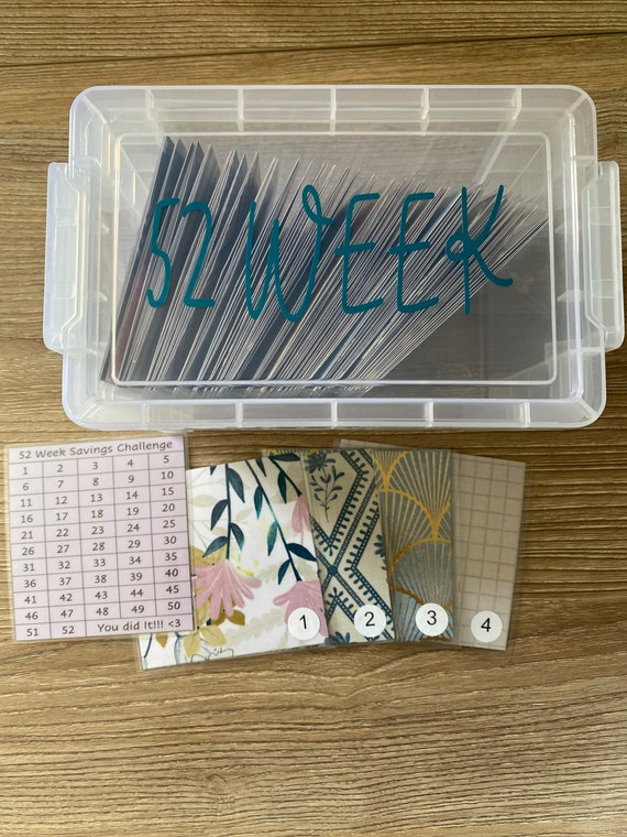 Envelope Savings Challenge: 26, 52, or 100 Week Money Saving Kit