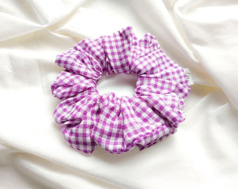 Gingham print scrunchie “Little gingham desire”