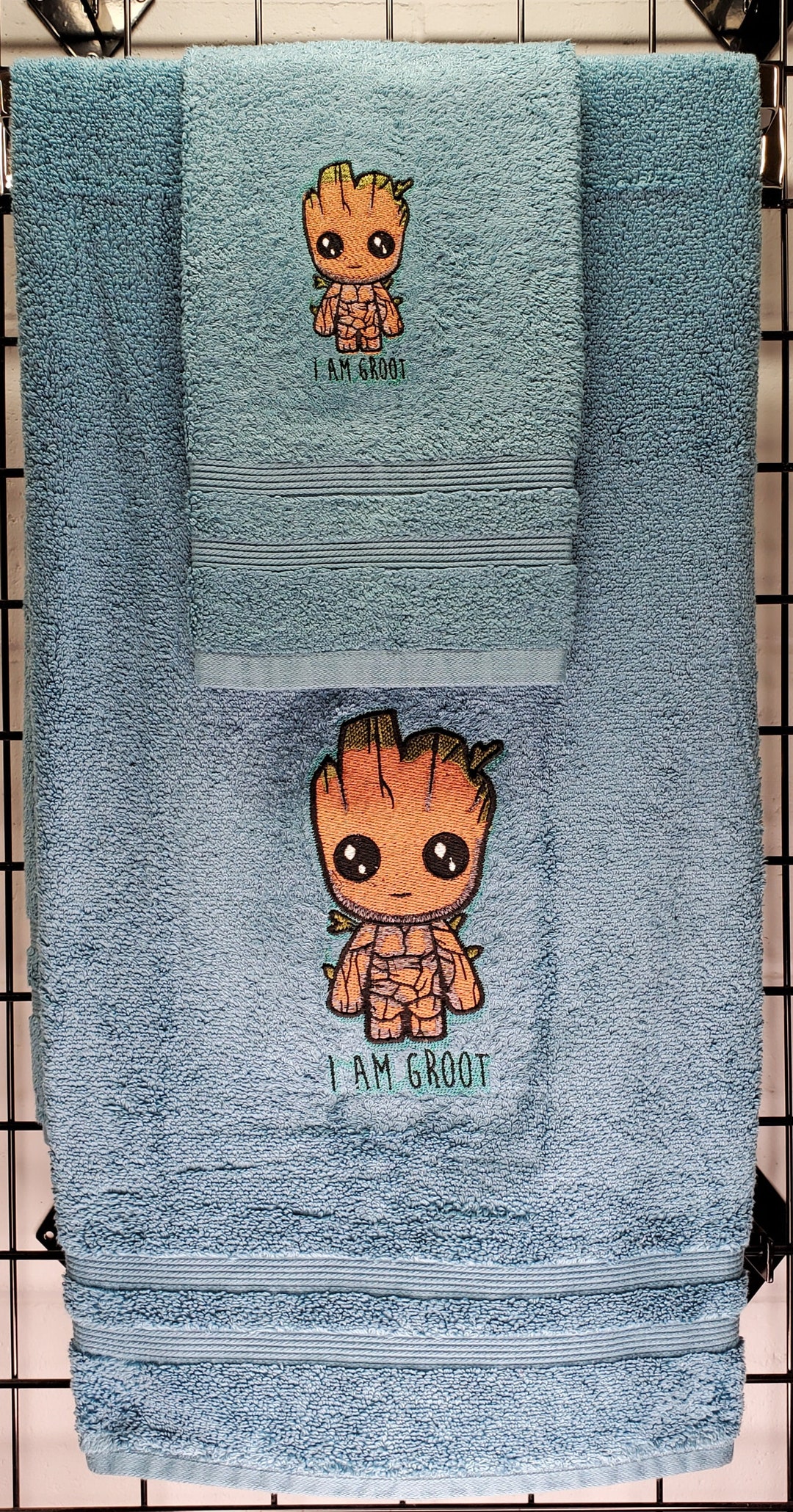 Custom Decorative Embroidered Towel Sets Super Hero Themed Etsy