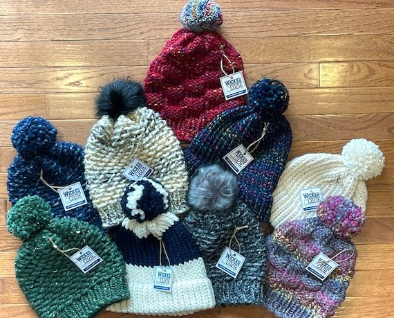 Handmade New England Knit Winter and Fall Hats – in Stock  display picture 1
